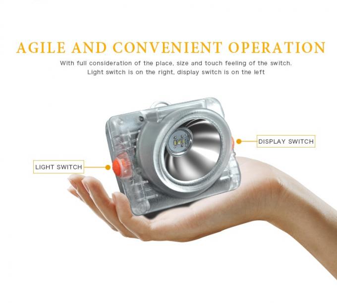 ATEX Sertifikalı Kablosuz OLED Madenci Lambaları Yeraltı Madenciliği için Endüktif Şarj 3