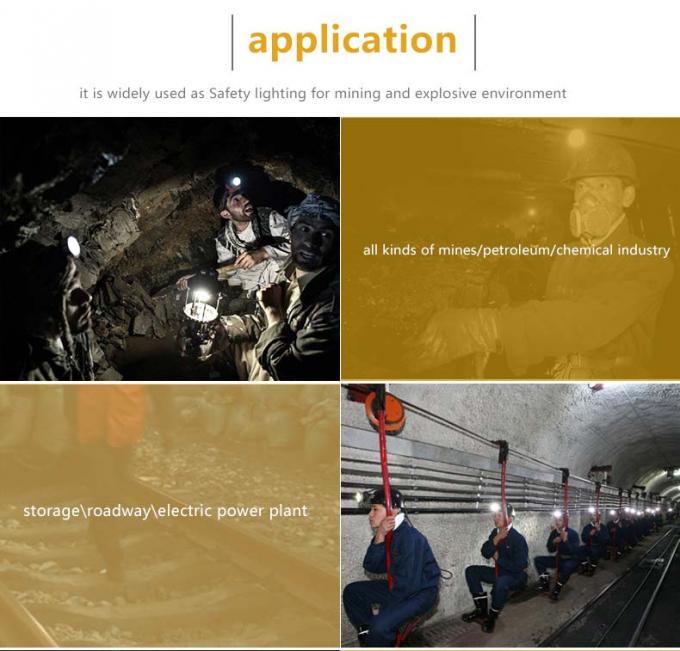 ATEX Sertifikalı Kömür Madenciliği Lambası 7.8Ah Lityum İyon Şarj Edilebilir Kafa Lambası, IP68 Korumalı 5