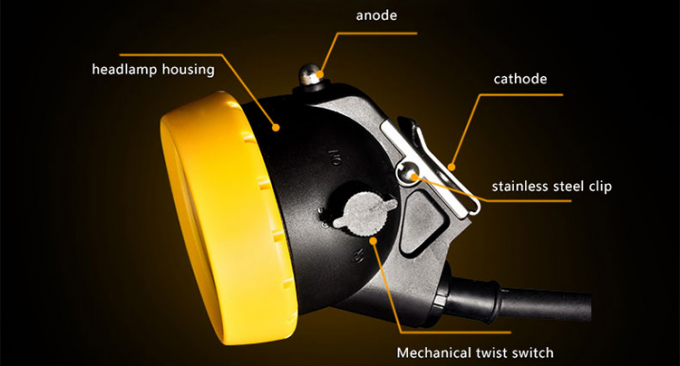 S&uuml;per Parlak KL5LMC LED Madenci Lamba Şarj edilebilir IP68 Su ge&ccedil;irmez Yeraltı Madenciliği i&ccedil;in Taşınabilir 1