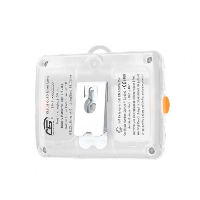 KL6LM Patlamaya Dayanıklı Madenci Feneri ATEX Onaylı 15000 Lux LED Kablosuz Tasarım 3