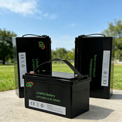 Güneş Enerjisi Depolama / Tekne / RV için Akıllı BMS ile Yüksek Kapasiteli LiFePO4 Pil 12.8v 25.6v 200ah 8000 Döngü Ömrü