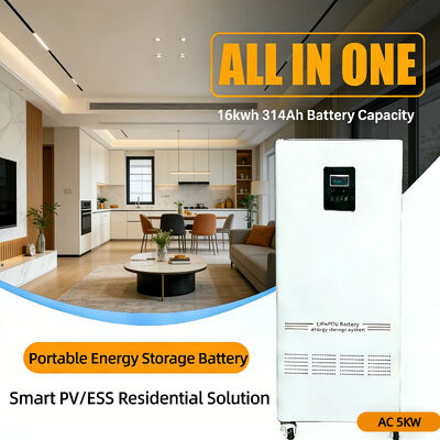 NK005A 51.2v 48v Hepsi Bir Arada 5Kw İnverter ve 15Kwh 16 Kwh 300Ah 314Ah LifePo4 Batarya Güneş Enerjisi Ev Enerji Depolama Sistemi