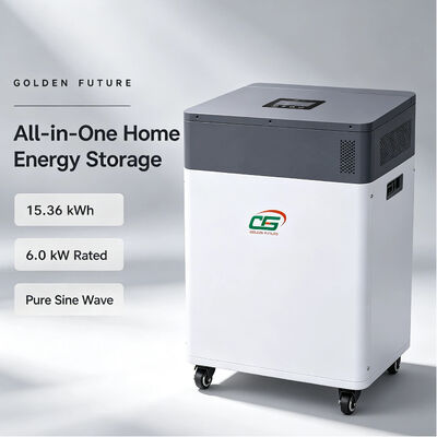 Toptan satış 6kW 51.2V 300Ah LiFePO4 Ev yedek enerjisi için enerji depolama bataryası ile All-in-One Hibrit Güneş Inverteri