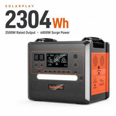 2304Wh 2500W LiFePO4 Batarya Jeneratörü Güneş Enerjisi Depolama Sistemi